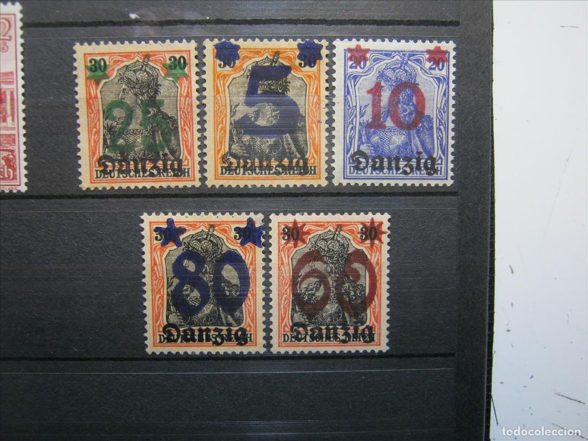 Stamps: ALEMANIA DANZIG 1920 SERIE YVERT 16/20 MH/(*)/MNH** LUJO.
