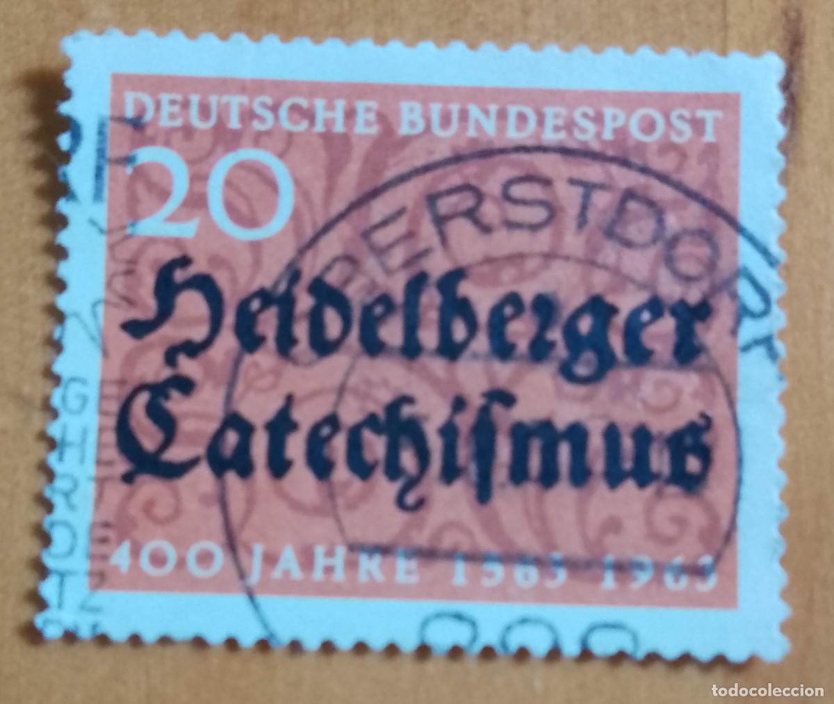 Sellos: ALEMANIA - V/F 20 - 400 A&Ntilde;OS 1563.1963 CATECISMO HEILDELBERG