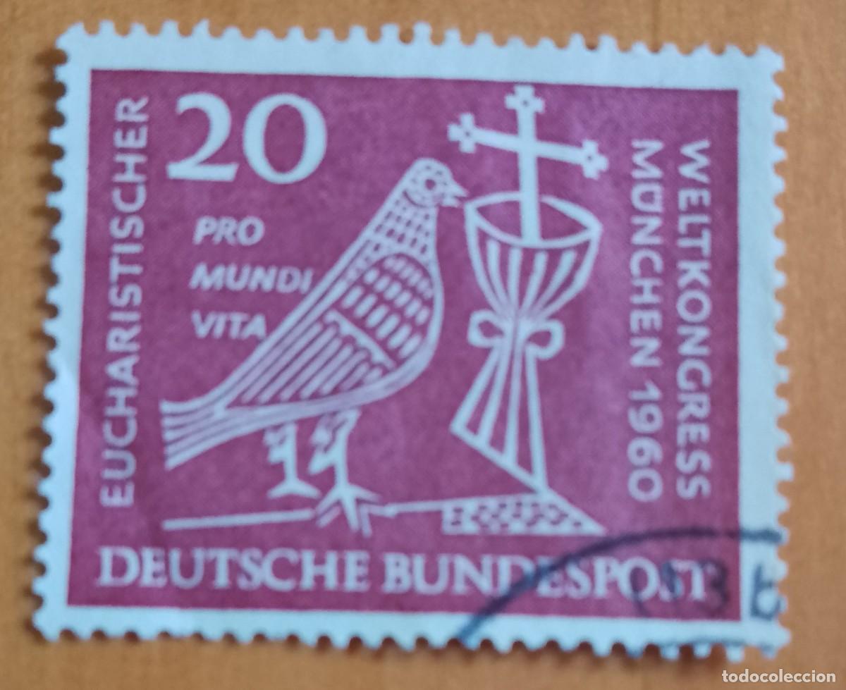 Sellos: ALEMANIA - V/F 20 - A&Ntilde;O 1960 CONGRESO EUCARISTICO MUNDIAL