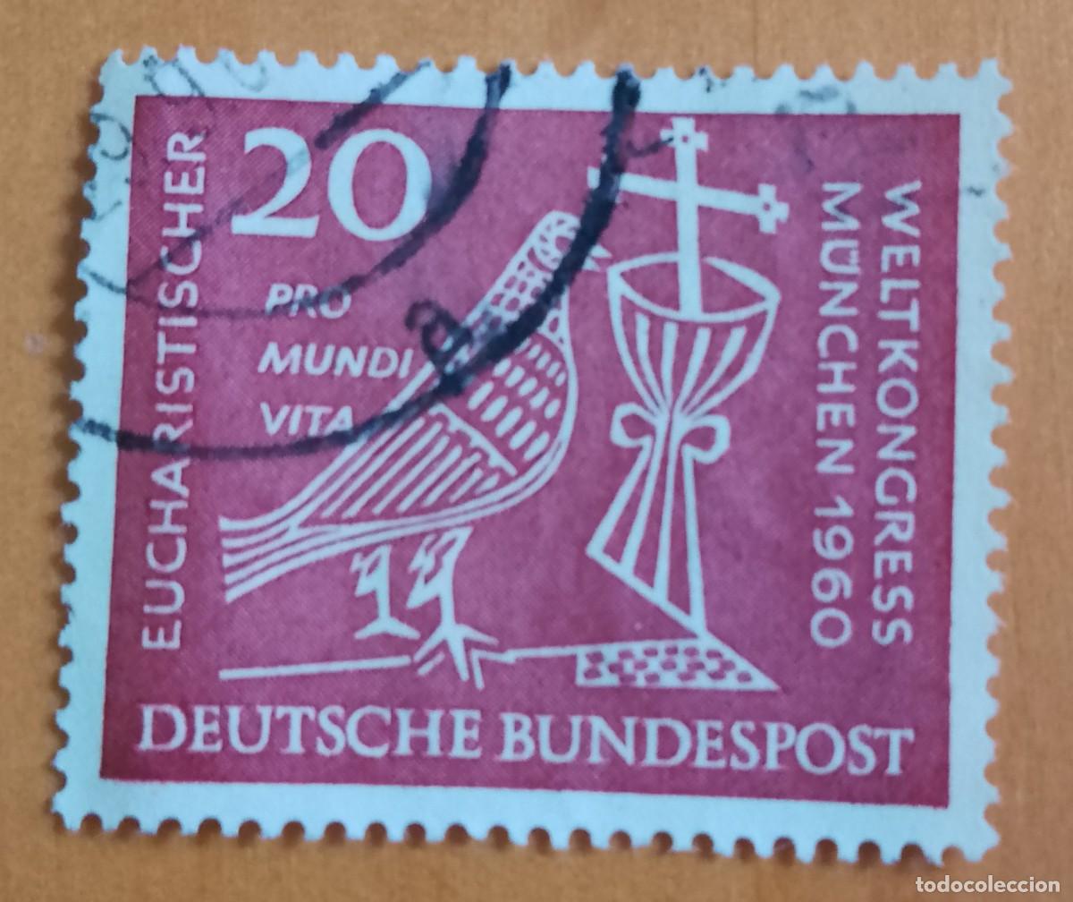 Sellos: ALEMANIA - V/F 20 - A&Ntilde;O 1960 CONGRESO EUCARISTICO MUNDIAL