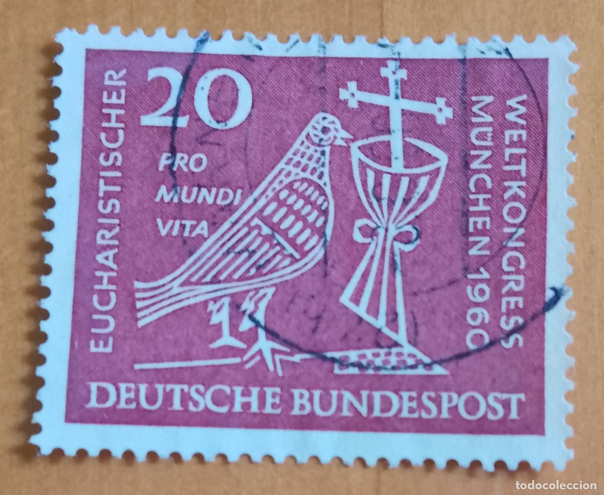 Sellos: ALEMANIA - V/F 20 - A&Ntilde;O 1960 CONGRESO EUCARISTICO MUNDIAL