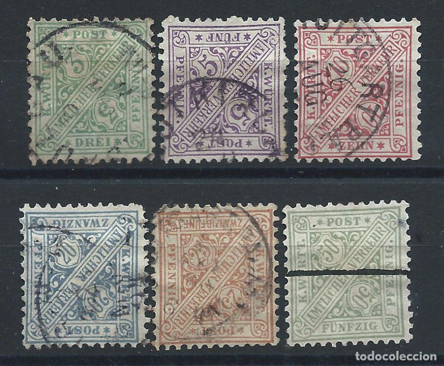 Sellos: Wurtemberg Service N&deg;8/13 Obl (FU) 1881 - Chiffres Wurtemberg Service N&deg;8/13 Obl (FU) 1881 - Chiffre