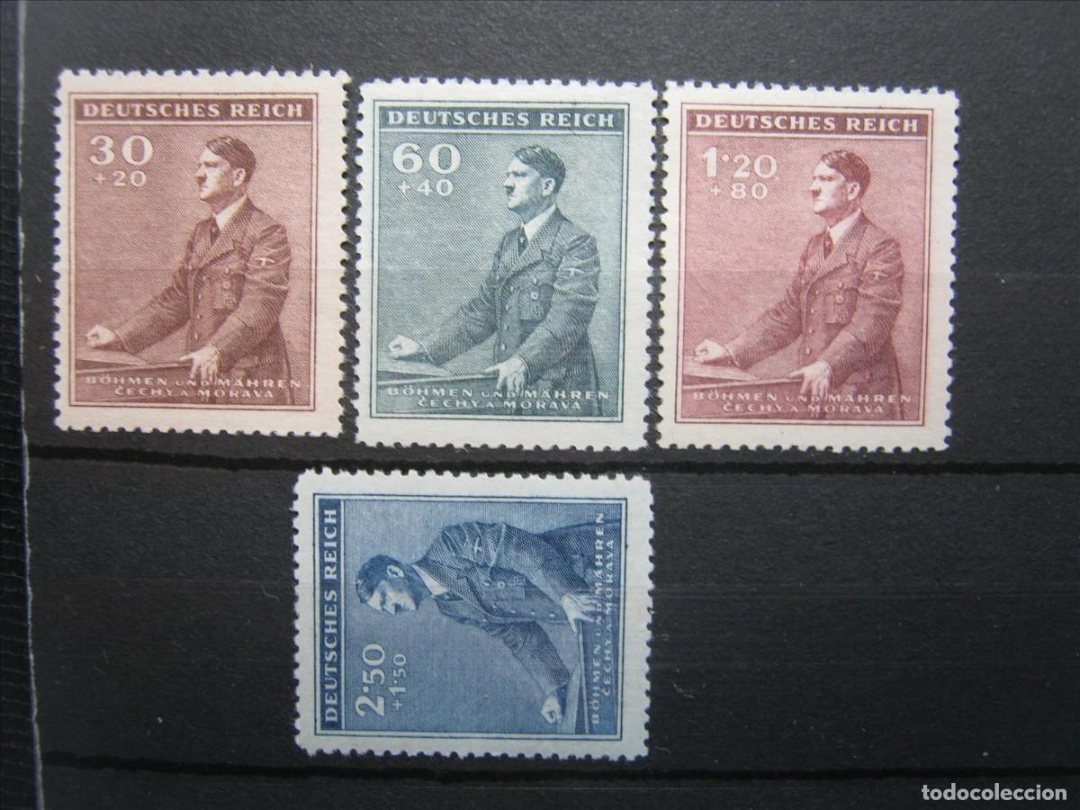 Francobolli: ALEMANIA OCUPACI&Oacute;N BOHEMIA Y MORAVIA 1942 SERIE YVERT 73/76 MNH** SIN CHARNELA LUJO.