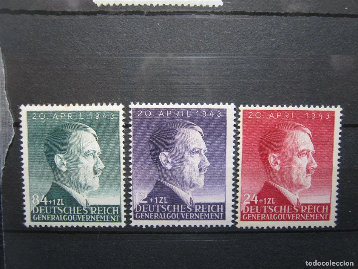 Briefmarken: ALEMANIA OCUPACI&Oacute;N POLONIA 1943 SERIE YVERT 112/114 MNH** LUJO.