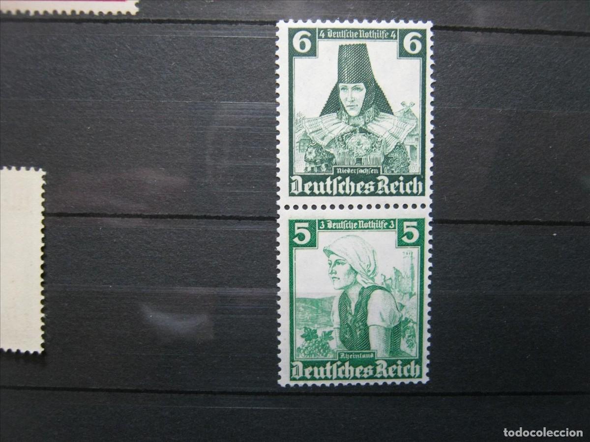 Briefmarken: ALEMANIA IMPERIO REICH COMBINACI&Oacute;N CARNET MICHEL 590 Y 591 MNH** SIN CHARNELA LUJO.