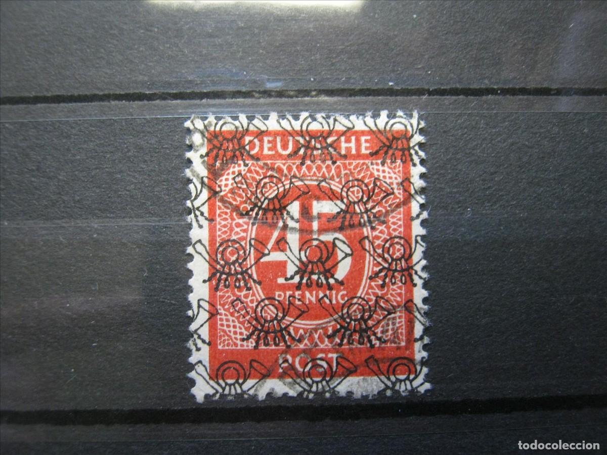 Briefmarken: ALEMANIA BIZONA 1948 YVERT 20 P TIPO I USADO MARQUILLADO PERFECTO.