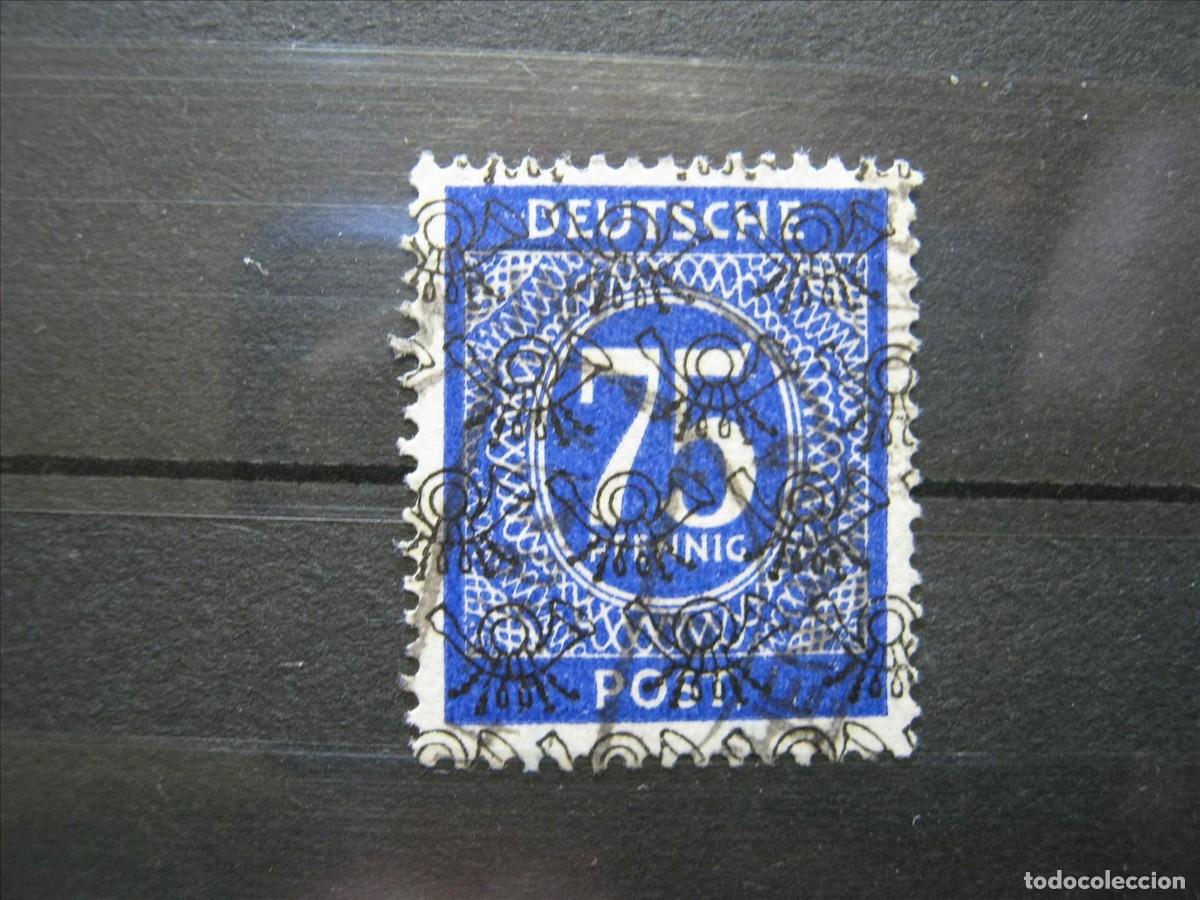 Briefmarken: ALEMANIA BIZONA 1948 YVERT 20 R TIPO I USADO MARQUILLADO PERFECTO.