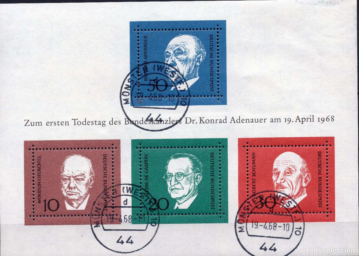 Sellos: ALEMANIA FEDERAL 1968 STAMP MICHEL DE BL 4