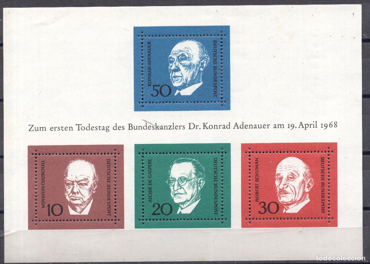 Sellos: ALEMANIA FEDERAL 1968 STAMP MICHEL DE BL 4
