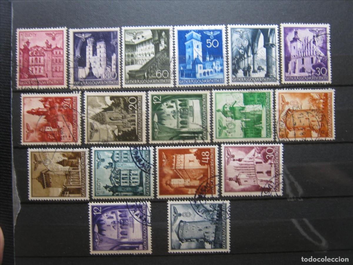 Briefmarken: ALEMANIA OCUPACI&Oacute;N POLONIA 1940-41 SERIE YVERT 56/67A USADOS PERFECTOS.