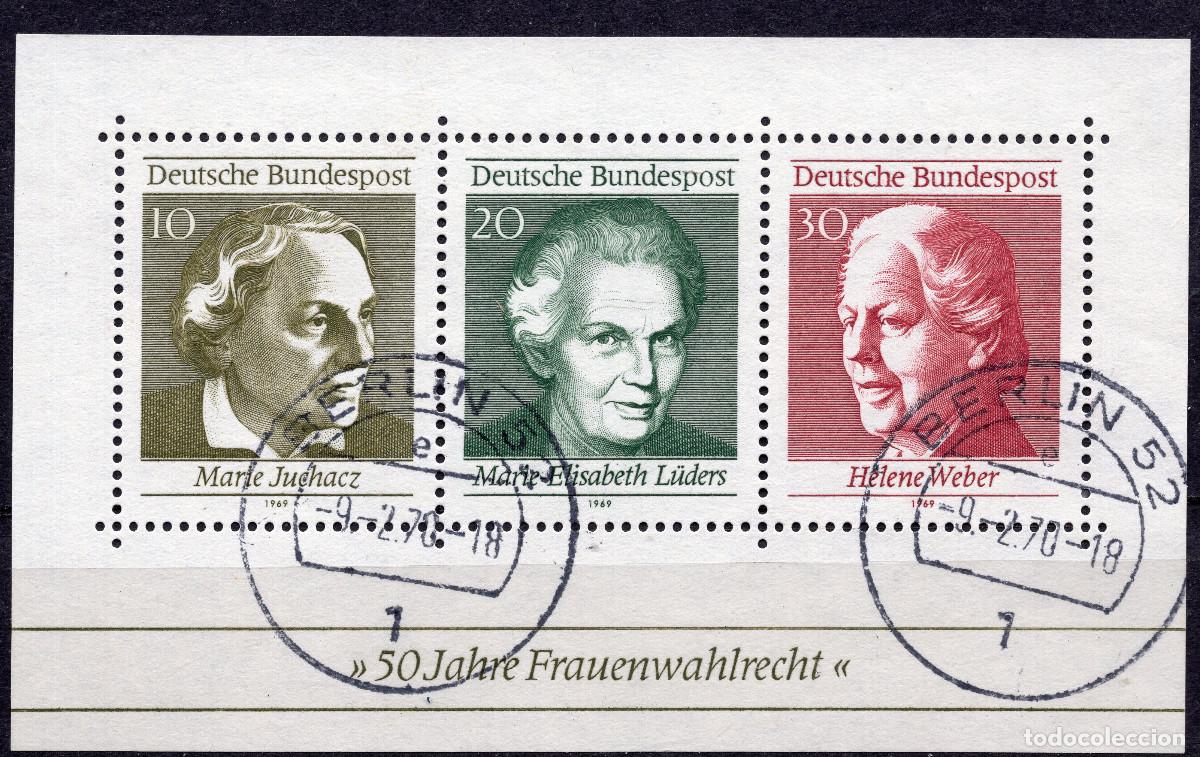 Sellos: ALEMANIA FEDERAL 1969 STAMP MICHEL DE BL 5