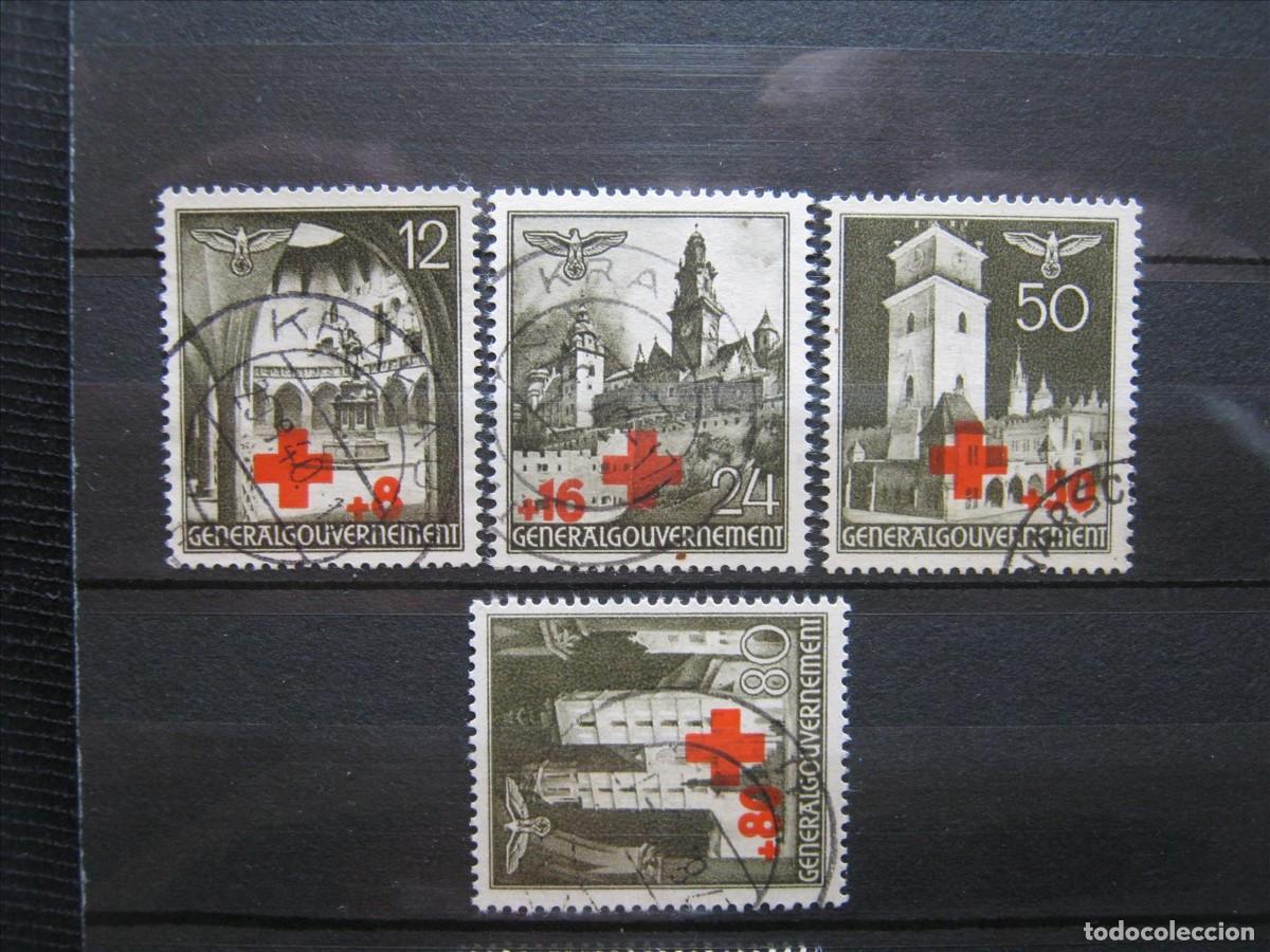 Briefmarken: ALEMANIA OCUPACI&Oacute;N POLONIA 1940 SERIE YVERT 68/71 USADOS PERFECTOS.