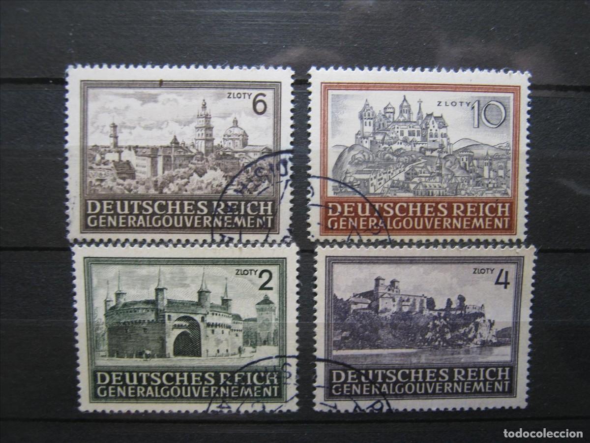 Timbres: ALEMANIA OCUPACI&Oacute;N POLONIA 1943-44 SERIE YVERT 115/118 USADOS PERFECTOS.