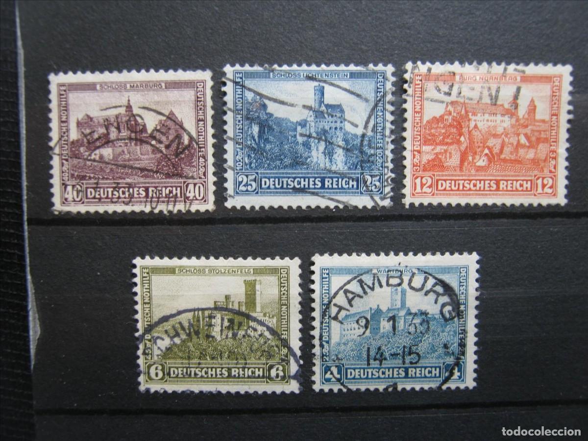 Selos: ALEMANIA IMPERIO REICH 1932 SERIE YVERT 462/466 USADOS PERFECTOS.