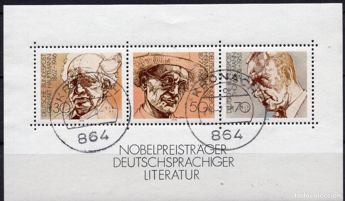 Sellos: ALEMANIA FEDERAL 1978 STAMP MICHEL DE BL 16