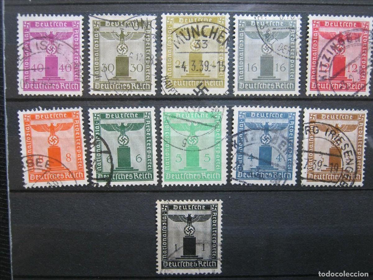 Selos: ALEMANIA IMPERIO REICH SERVICIO 1938 SERIE YVERT 105/115 USADOS PERFECTOS.