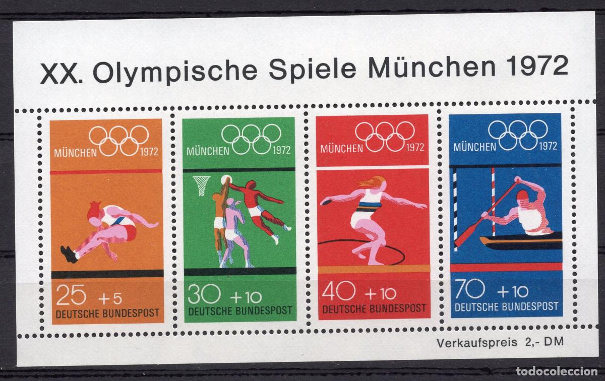Sellos: ALEMANIA FEDERAL 1972 STAMP MICHEL DE BL 8