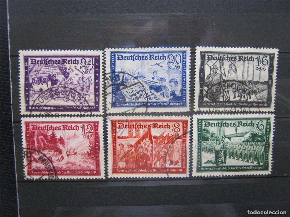 Selos: ALEMANIA IMPERIO REICH 1941 SERIE YVERT 697/702 USADOS PERFECTOS.