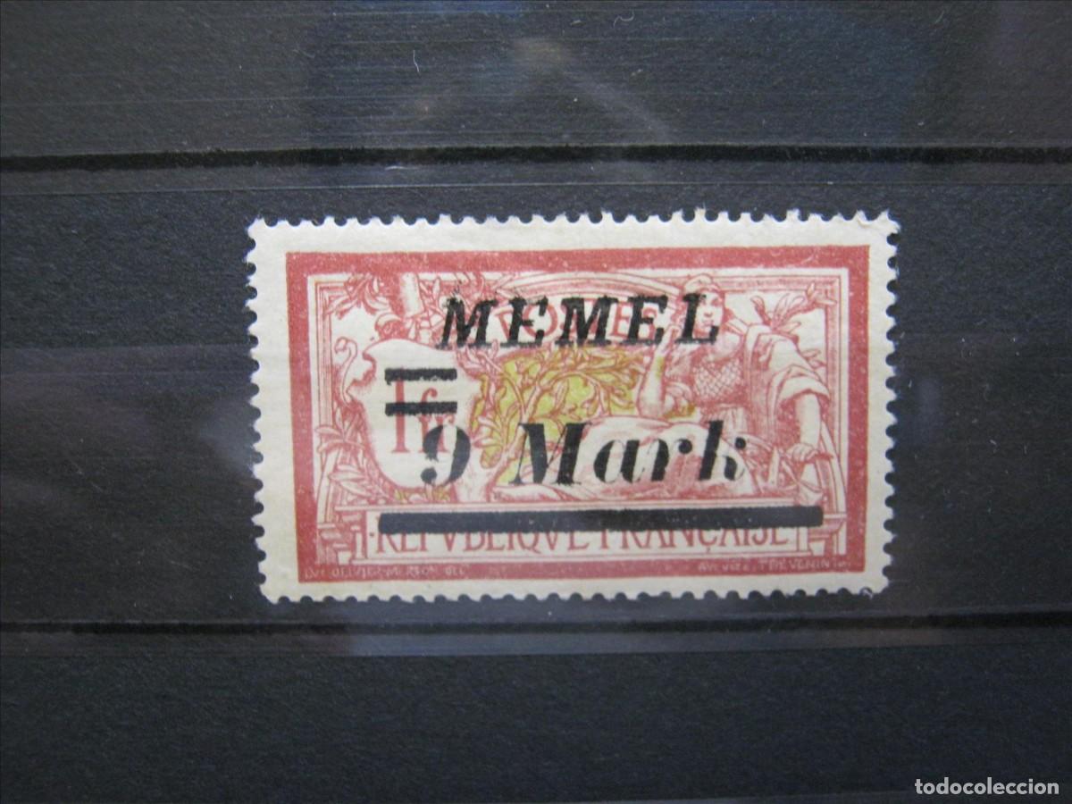 Selos: ALEMANIA MEMEL 1922 SELLO LH* LEVE CHARNELA LUJO.