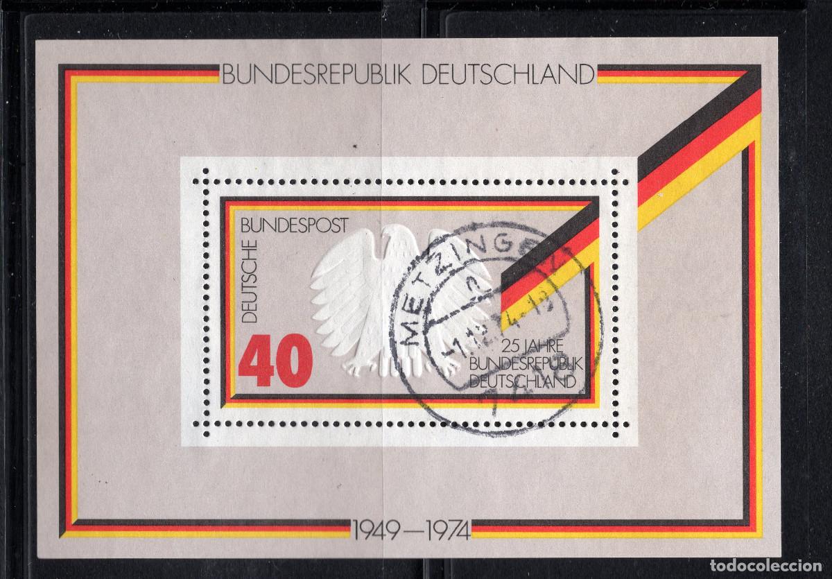Sellos: ALEMANIA FEDERAL 1974 STAMP MICHEL DE BL 10