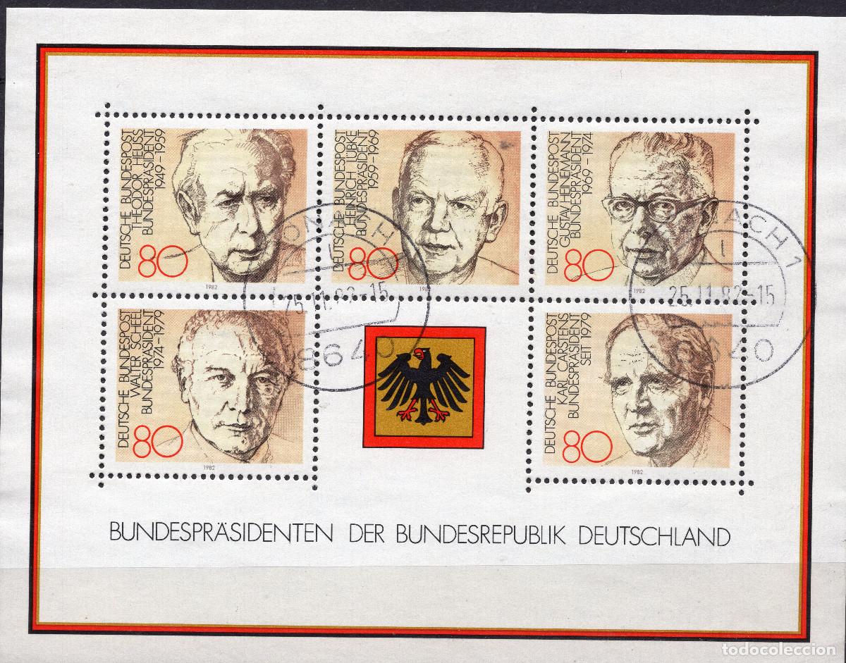 Sellos: ALEMANIA FEDERAL 1982 STAMP MICHEL DE BL 18