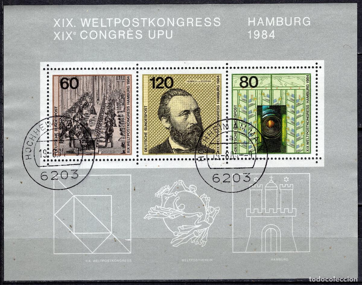 Sellos: ALEMANIA FEDERAL 1984 STAMP MICHEL DE BL 19