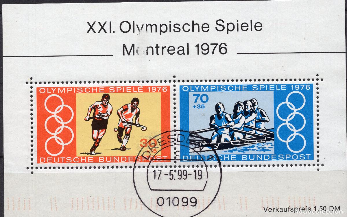 Sellos: ALEMANIA FEDERAL 1976 STAMP MICHEL DE BL 12