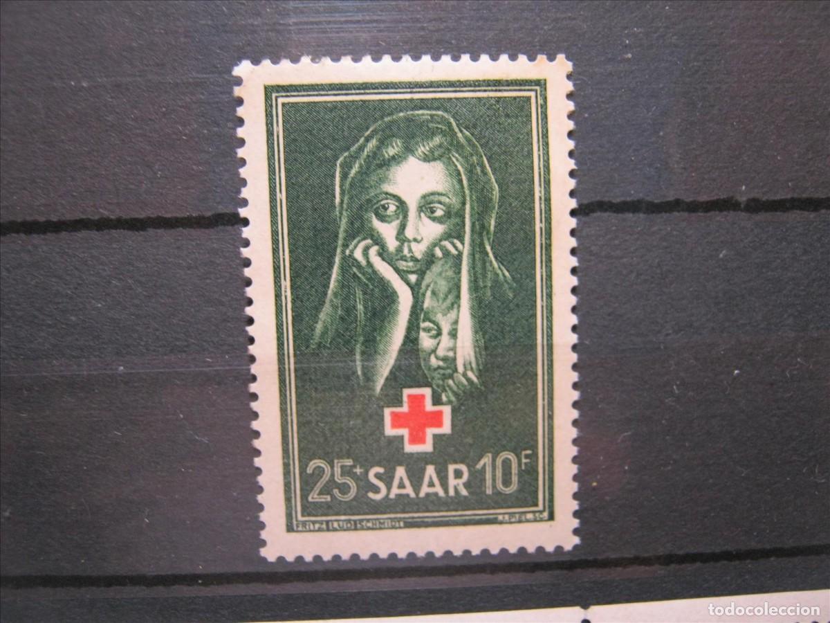 Timbres: ALEMANIA SARRE SAAR 1951 YVERT 292 MNH** SIN CHARNELA MANCHITA EN LA GOMA LUJO.