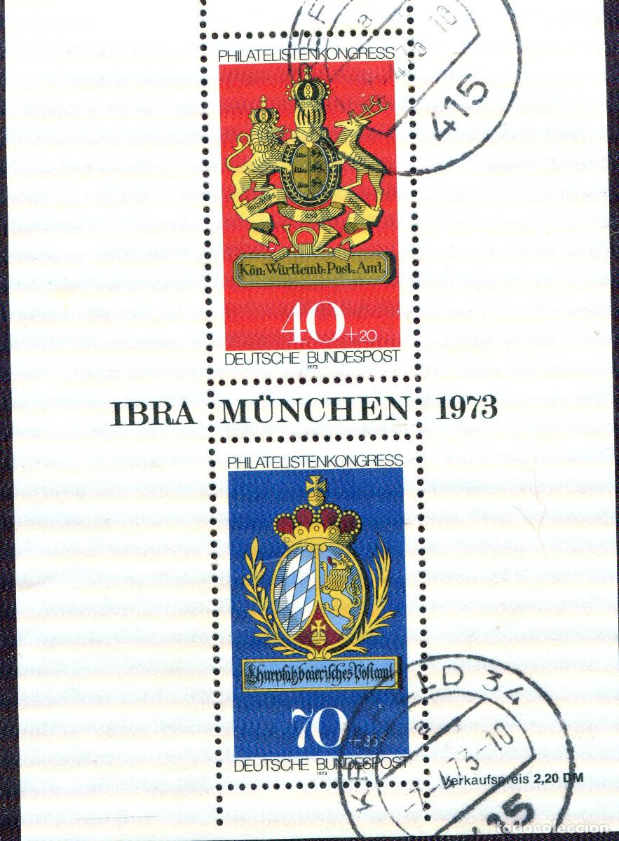 Sellos: ALEMANIA FEDERAL 1973 STAMP MICHEL DE BL 9