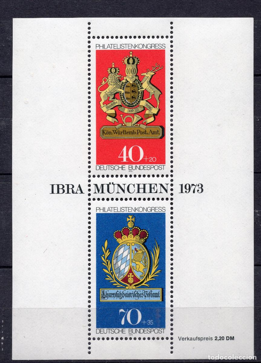 Sellos: ALEMANIA FEDERAL 1973 STAMP MICHEL DE BL 9