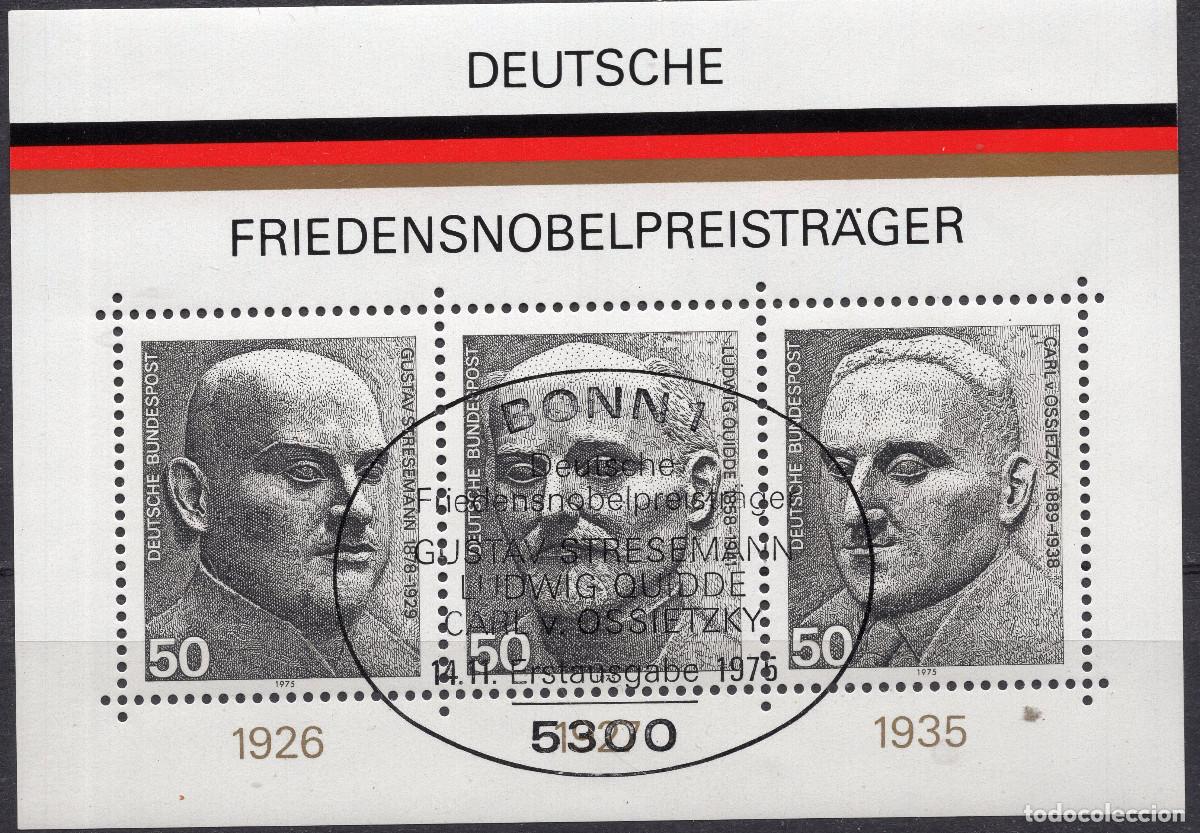 Sellos: ALEMANIA FEDERAL 1975 STAMP MICHEL DE BL 11