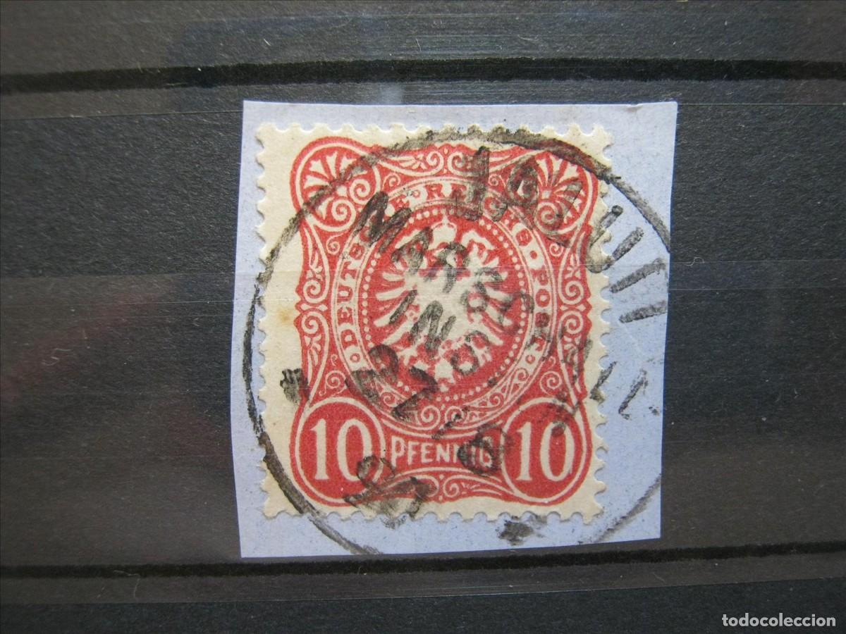 Timbres: ALEMANIA COLONIA ISLAS MARSHALL 1889-91 MICHEL V 41 USADO SOBRE FRAGMENTO VALOR 350&euro;.