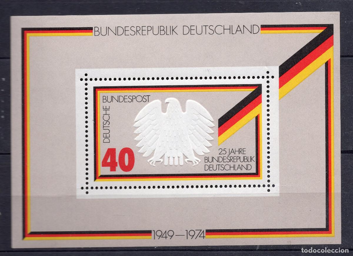 Sellos: ALEMANIA FEDERAL 1974 STAMP MICHEL DE BL 10
