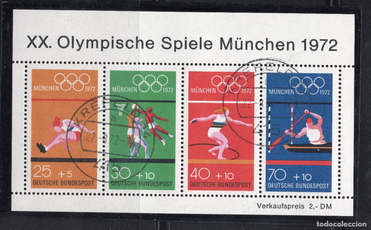 Sellos: ALEMANIA FEDERAL 1972 STAMP MICHEL DE BL 8