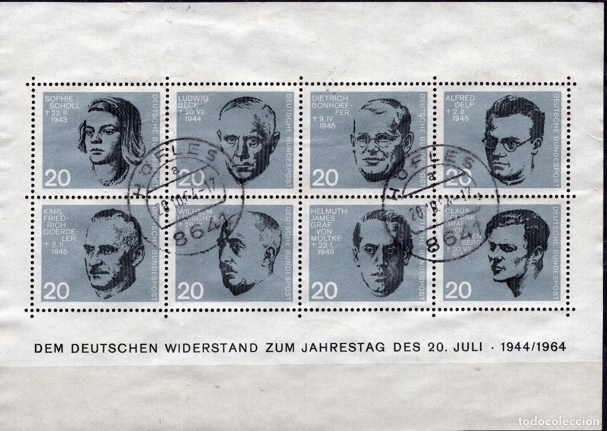 Sellos: ALEMANIA FEDERAL 1964 STAMP MICHEL DE BL3