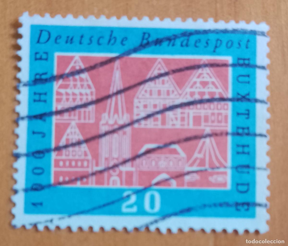 Sellos: ALEMANIA - V/F 20 - A&Ntilde;O 1959 - 1000 A&Ntilde;OS MILENARIO BUXTEHUDE - YV 185