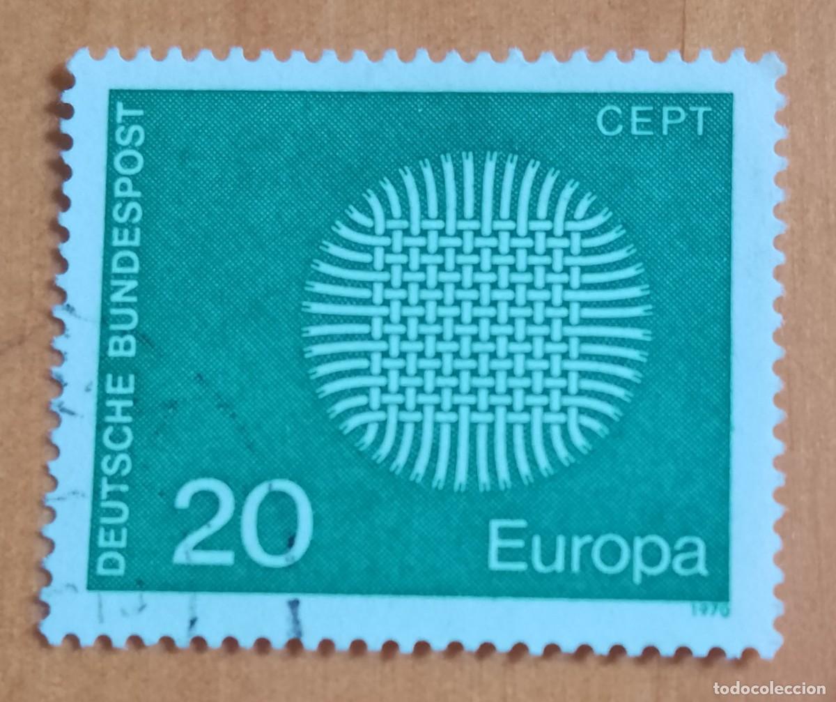 Sellos: ALEMANIA - V/F 20 - A&Ntilde;O 1970 - CEPT, EUROPA
