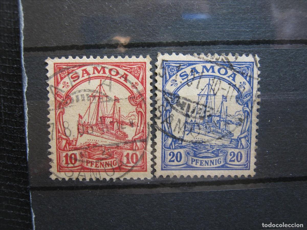 Timbres: ALEMANIA COLONIA SAMOA 1900 YVERT 44 Y 45 USADOS PERFECTOS.