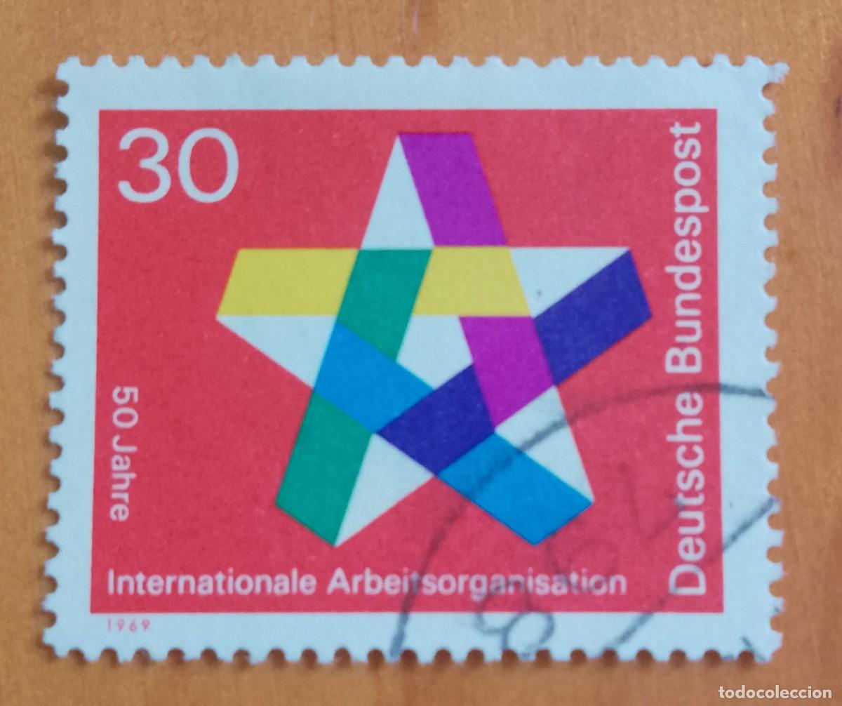 Sellos: ALEMANIA - V/F 30 - A&Ntilde;O 1969 - 50 A&Ntilde;OS DE ORGANIZACI&Oacute;N INTERNACIONAL DEL TRABAJO