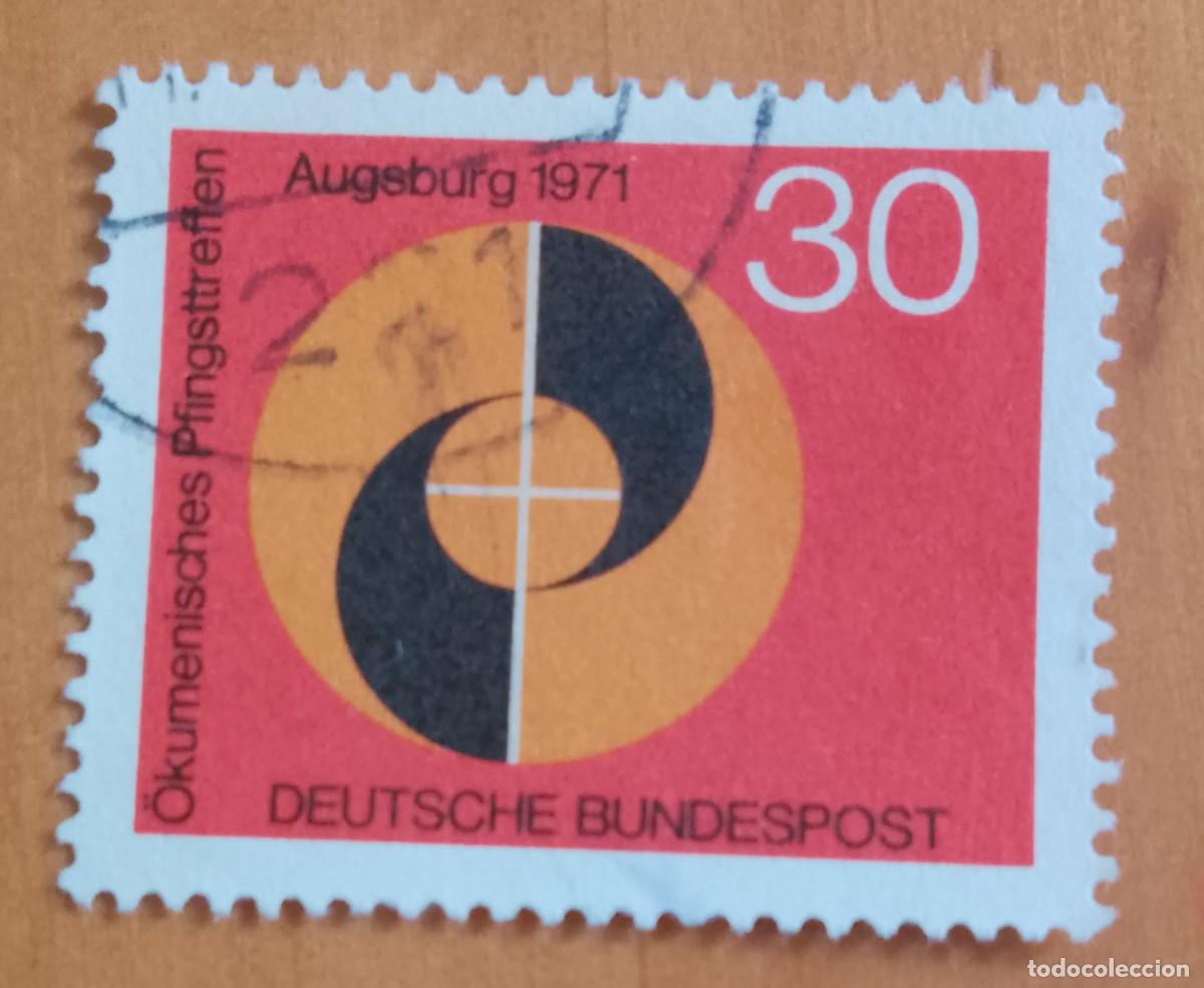 Sellos: ALEMANIA - V/F 30 - ENCUENTRO ECUM&Eacute;NICO DE PENTECOSTES DE AUGSBURGO 1971