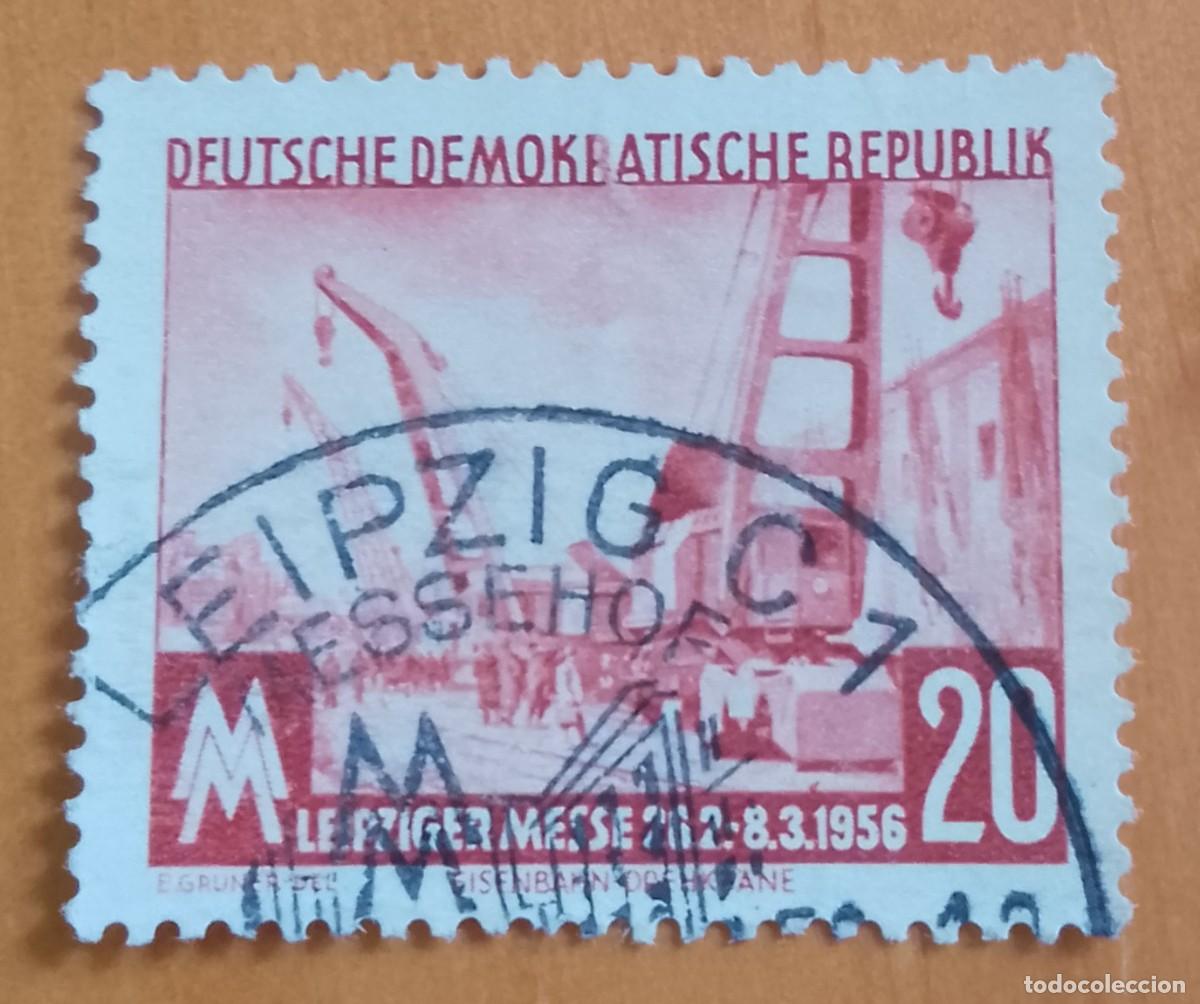 Sellos: REP&Uacute;BLICA DEMOCR&Aacute;TICA ALEMANA, RDA - FEIA DE MUESTRAS DE LEIPZIG - 26.2-8.3.1956