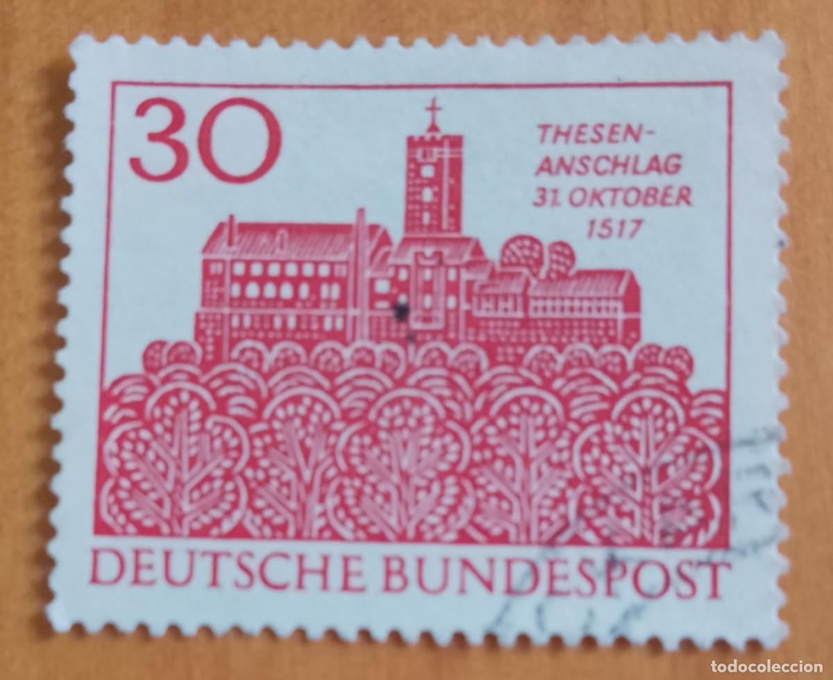 Sellos: ALEMANIA - V/F 30 - A&Ntilde;O 1967 - TESIS-MATASELLOS DEL 31 OCTUBRE DE 1517 - MONUMENTOS