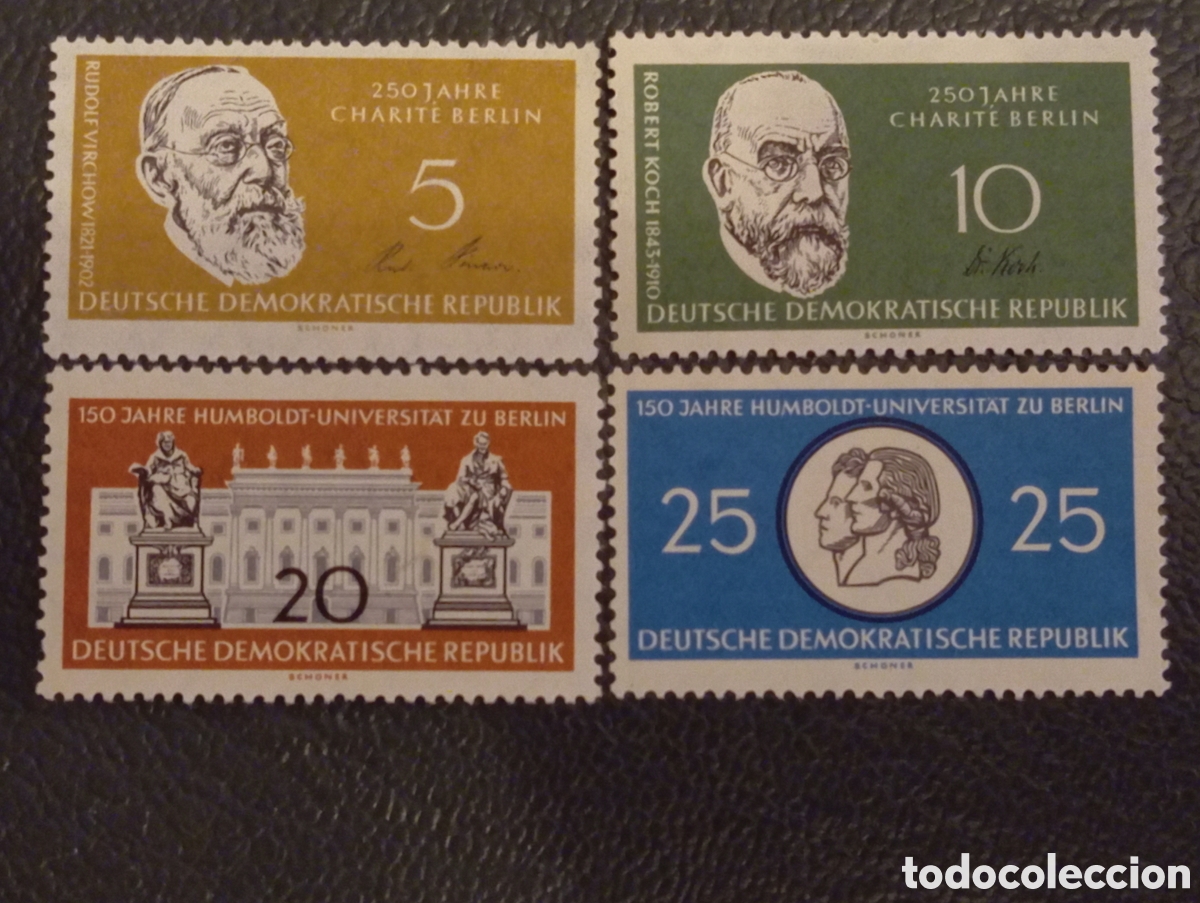 Sellos: Alemania Oriental DDR 1960 - MiNr. 795-798 / 799 MNH Charit&eacute; & Humboldt