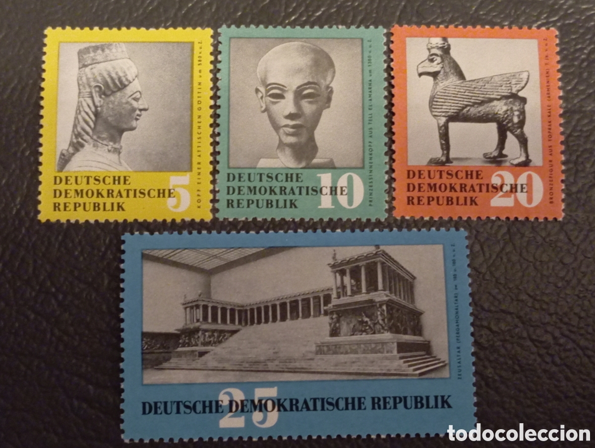 Stamps: Alemania DDR 1959 - Serie Completa Tesoros de Arte MNH (Michel 742-745)