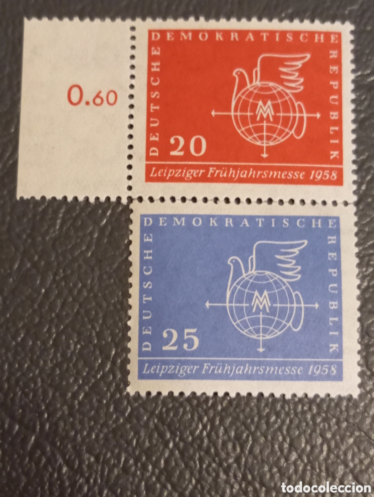 Sellos: Sellos Alemania Oriental RDA 1958 - Feria de Leipzig - Michel 618-619