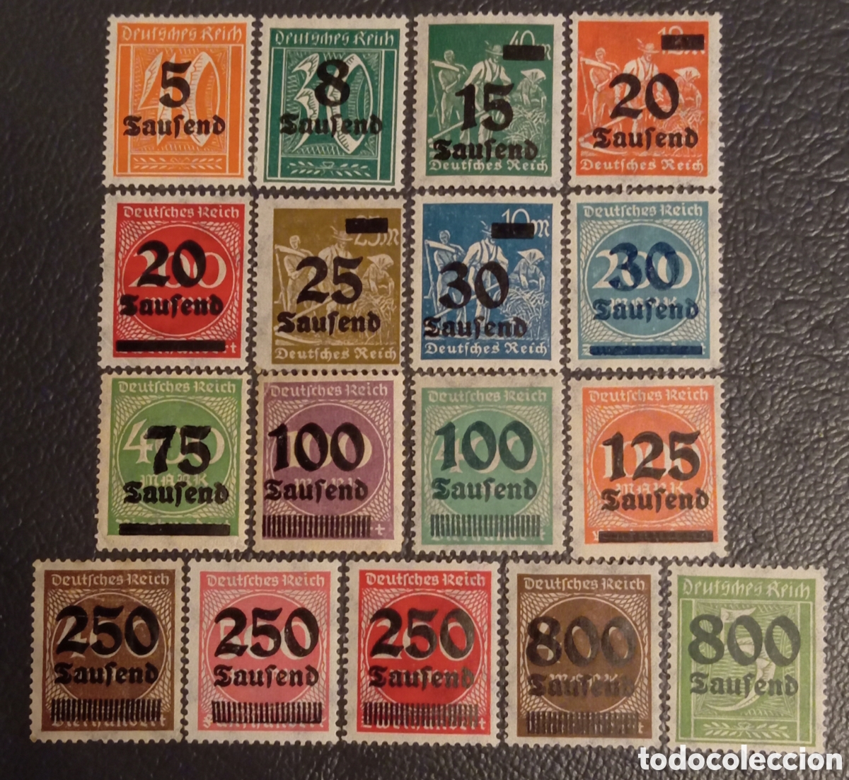 Sellos: Sellos Alemania 1923 Hiperinflaci&oacute;n MiNr 277/296 MNH- MH