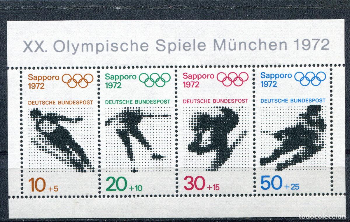 Sellos: ALEMANIA FEDERAL 1971 STAMP MICHEL DE BL6