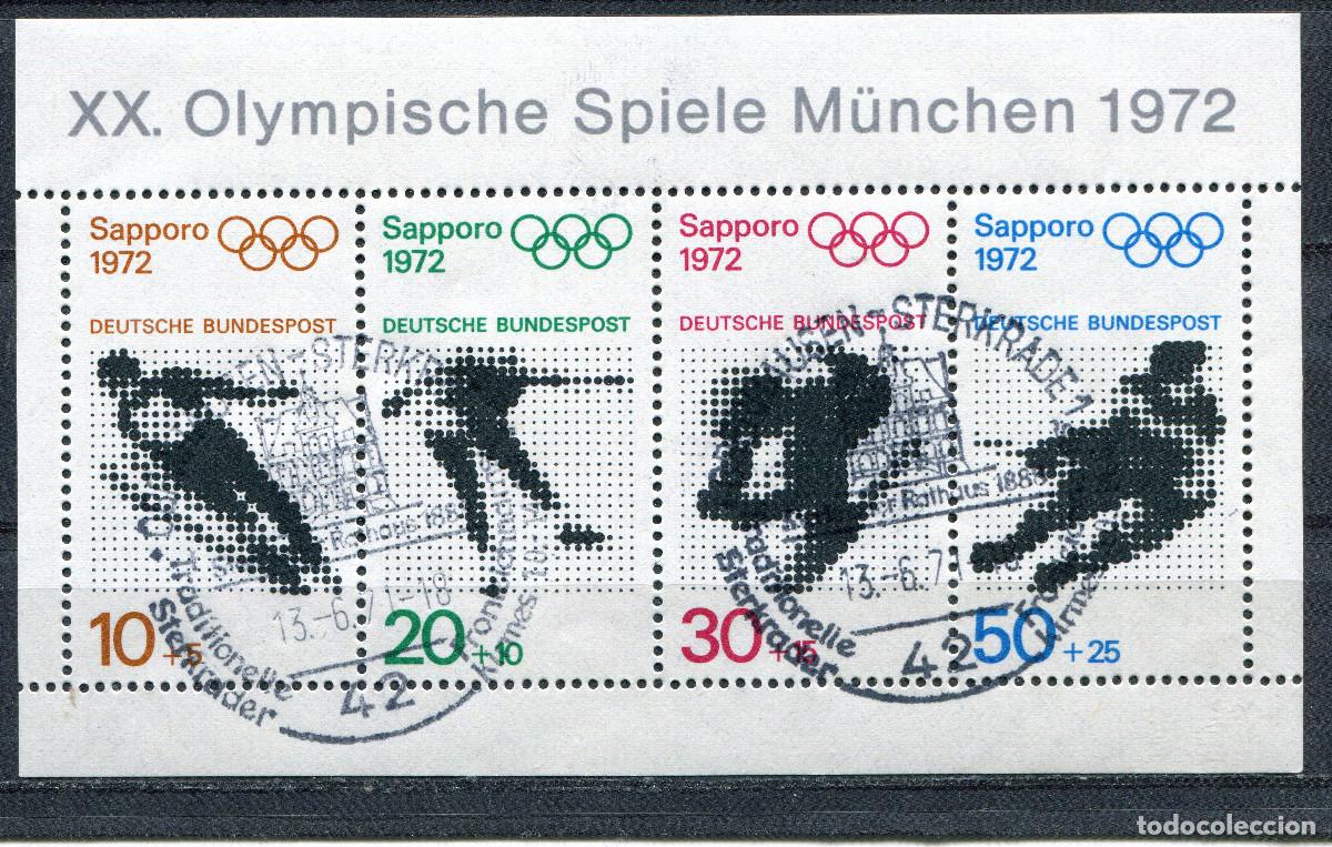 Sellos: ALEMANIA FEDERAL 1971 STAMP MICHEL DE BL6 FDC