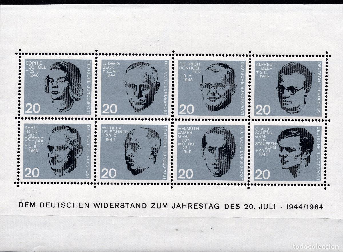 Sellos: ALEMANIA FEDERAL 1964 STAMP MICHEL DE BL3