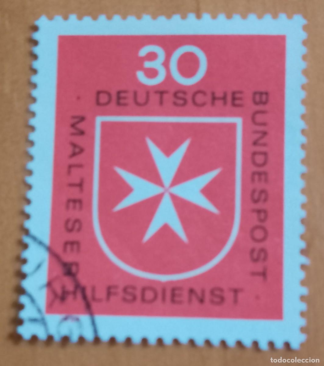 Sellos: ALEMANIA - V/F 30 - A&Ntilde;O 1969 - SERVICIO DE SOCORRO DE MALTA - YV 460